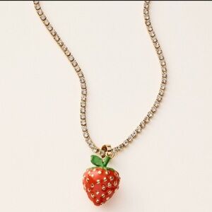 Kate Spade NY X Target Limited Edition Strawberry Charm Tennis Necklace